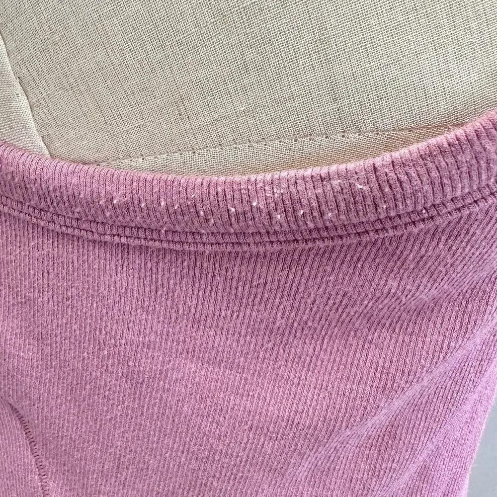 Lululemon Hold Tight Cropped Ribbed‎ Tank Top in Velvet Dust-pink Size 10